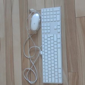 Apple wired keyboard and mouse